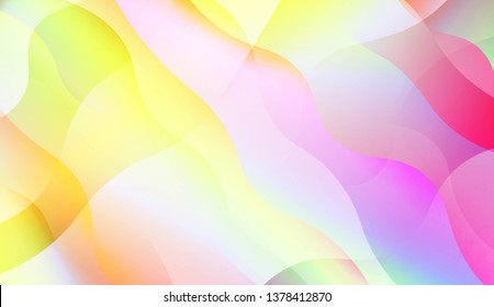 Wavy Background. Soft Color Gradient Background. For Greeting Card, Flyer, Invitation. Vector Illustration