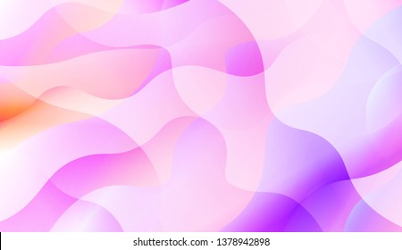 Wavy Background. Soft Color Gradient Background. For Greeting Card, Flyer, Invitation. Vector Illustration