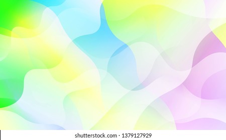 Wavy Background. Soft Color Gradient Background. For Greeting Card, Flyer, Invitation. Vector Illustration