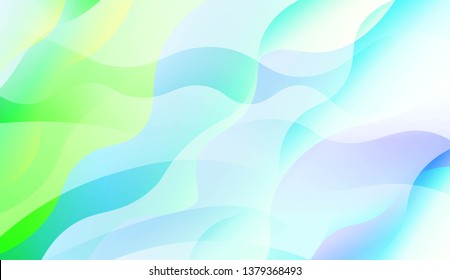 Wavy Background. Soft Color Gradient Background. For Greeting Card, Flyer, Invitation. Vector Illustration