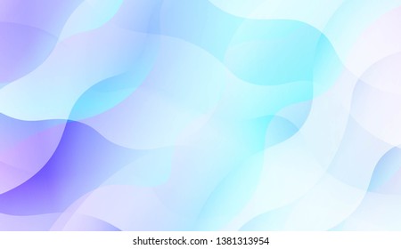 Wavy Background. Soft Color Gradient Background. For Greeting Card, Flyer, Invitation. Vector Illustration