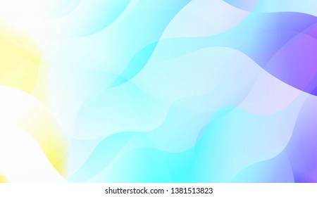 Wavy Background. Soft Color Gradient Background. For Greeting Card, Flyer, Invitation. Vector Illustration