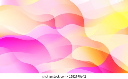 Wavy Background. Soft Color Gradient Background. For Greeting Card, Flyer, Invitation. Vector Illustration