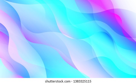 Wavy Background. Soft Color Gradient Background. For Greeting Card, Flyer, Invitation. Vector Illustration