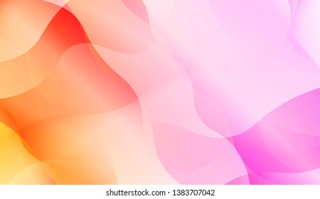 Wavy Background. Soft Color Gradient Background. For Greeting Card, Flyer, Invitation. Vector Illustration