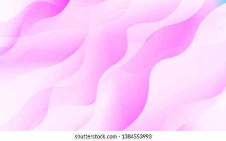 Wavy Background. Soft Color Gradient Background. For Greeting Card, Flyer, Invitation. Vector Illustration