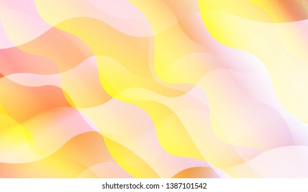 Wavy Background. Soft Color Gradient Background. For Greeting Card, Flyer, Invitation. Vector Illustration
