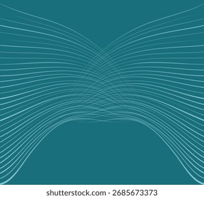 Wellenförmiger Hintergrund mit Raumverlauf