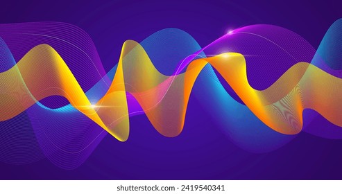 Wavy background sparkles vector design in eps 10