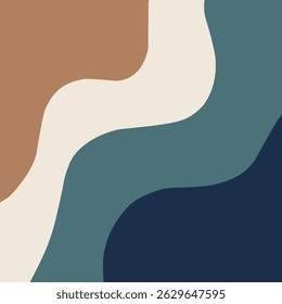 Wavy background with warm and cool colors.