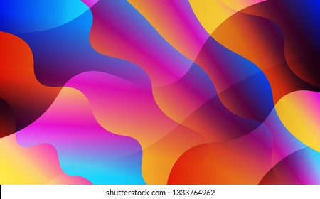 Wavy Background. For Your Design Ad, Banner, Cover Page. Vector Illustration