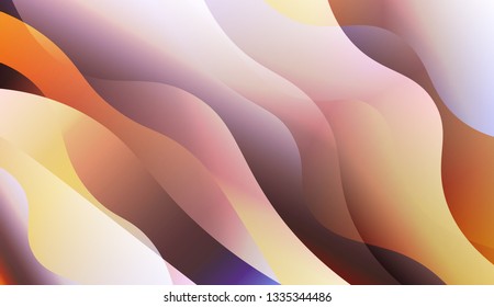 Wavy Background. For Your Design Ad, Banner, Cover Page. Vector Illustration