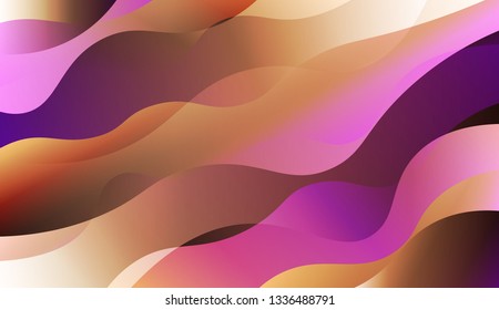 Wavy Background. For Your Design Ad, Banner, Cover Page. Vector Illustration
