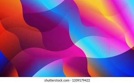 Wavy Background. For Your Design Ad, Banner, Cover Page. Vector Illustration