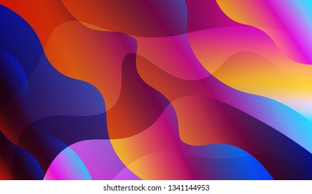 Wavy Background. For Your Design Ad, Banner, Cover Page. Vector Illustration