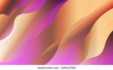 Wavy Background. For Your Design Ad, Banner, Cover Page. Vector Illustration