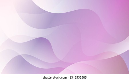 Wavy Background. For Your Design Wallpaper, Presentation, Banner, Flyer, Cover Page, Landing Page. Vector Illustration with Color Gradient