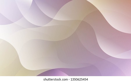 Wavy Background. For Your Design Wallpaper, Presentation, Banner, Flyer, Cover Page, Landing Page. Vector Illustration with Color Gradient