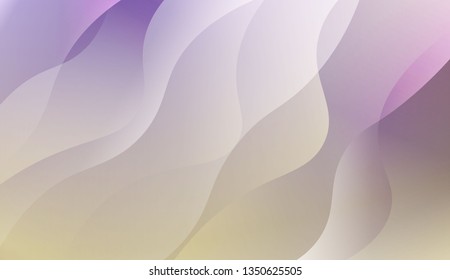 Wavy Background. For Your Design Wallpaper, Presentation, Banner, Flyer, Cover Page, Landing Page. Vector Illustration with Color Gradient