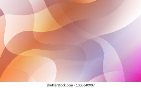 Wavy Background. For Your Design Wallpaper, Presentation, Banner, Flyer, Cover Page, Landing Page. Vector Illustration with Color Gradient