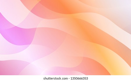 Wavy Background. For Your Design Wallpaper, Presentation, Banner, Flyer, Cover Page, Landing Page. Vector Illustration with Color Gradient