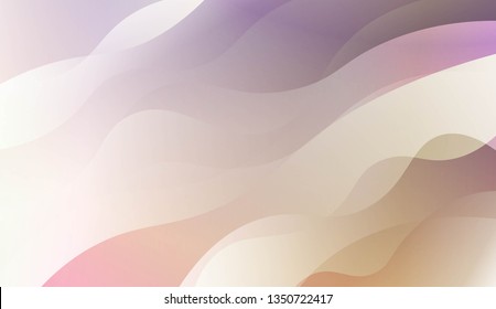 Wavy Background. For Your Design Wallpaper, Presentation, Banner, Flyer, Cover Page, Landing Page. Vector Illustration with Color Gradient