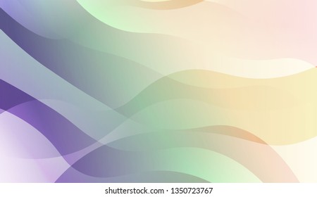 Wavy Background. For Your Design Wallpaper, Presentation, Banner, Flyer, Cover Page, Landing Page. Vector Illustration with Color Gradient