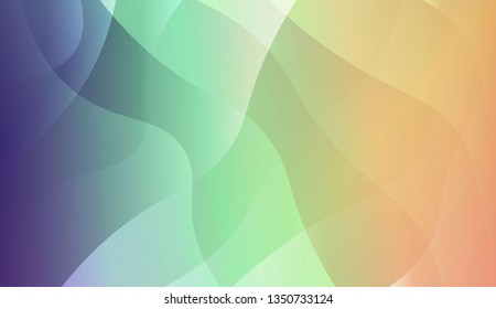 Wavy Background. For Your Design Wallpaper, Presentation, Banner, Flyer, Cover Page, Landing Page. Vector Illustration with Color Gradient