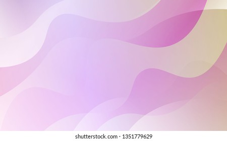 Wavy Background. For Your Design Wallpaper, Presentation, Banner, Flyer, Cover Page, Landing Page. Vector Illustration with Color Gradient