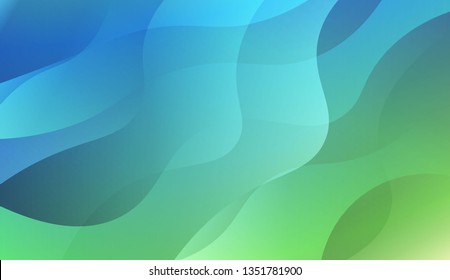 Wavy Background. For Your Design Wallpaper, Presentation, Banner, Flyer, Cover Page, Landing Page. Vector Illustration with Color Gradient