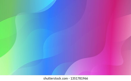 Wavy Background. For Your Design Wallpaper, Presentation, Banner, Flyer, Cover Page, Landing Page. Vector Illustration with Color Gradient