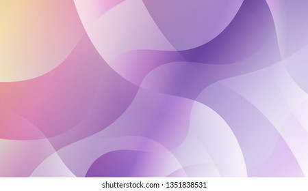 Wavy Background. For Your Design Wallpaper, Presentation, Banner, Flyer, Cover Page, Landing Page. Vector Illustration with Color Gradient