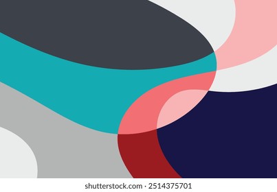 Ilustración vectorial de fondo abstracto de Anuncio ondulado. fondo colorido.