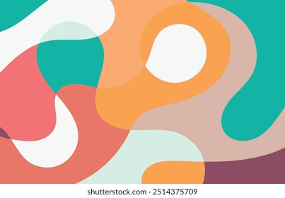 Wavy banner abstract background vector illustration. colorful background.