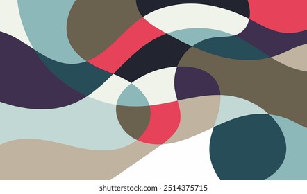 Wavy banner abstract background vector illustration. colorful background.