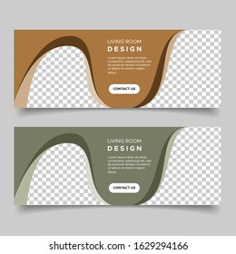 Wavy banner design templates. Vector illustration EPS 10