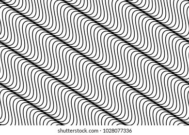 Wavy, billowy, flowing lines abstract pattern. Waving lines texture.