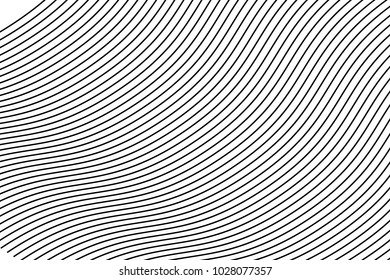 Wavy, billowy, flowing lines abstract pattern. Waving lines texture.