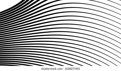 Wavy, billowy, flowing lines abstract pattern. Waving lines texture.