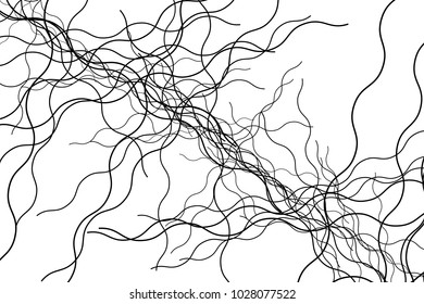 Wavy, billowy, flowing lines abstract pattern. Waving lines texture.