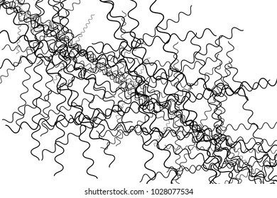 Wavy, billowy, flowing lines abstract pattern. Waving lines texture.