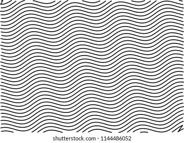 Wavy, billowy, flowing lines abstract pattern. Waving lines texture.