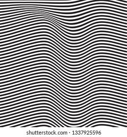 Wavy, billowy, flowing lines abstract pattern. Waving lines texture.