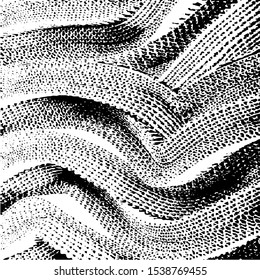 Wavy, billowy, flowing lines abstract pattern. Waving lines texture. Vector illustration. EPS10.