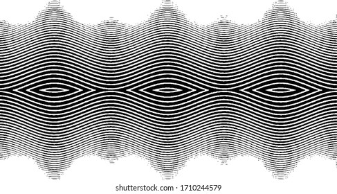 Wavy, billowy, flowing lines abstract pattern. Waving lines texture. Brush strokes texture. Atrwork imitation. Cool and swirly background.  Vector illustration. EPS10.