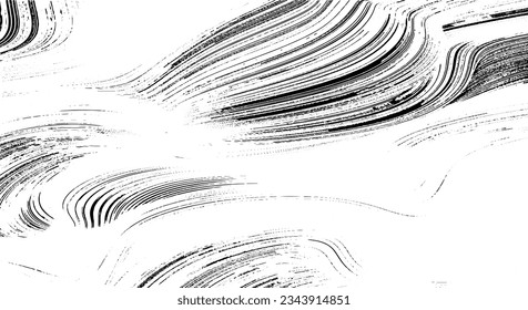 Wavy, billowy, flowing lines abstract pattern. Waving lines texture. Vector illustration. EPS10.