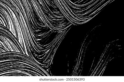 Wavy, billowy, flowing lines abstract pattern. Waving lines texture. Vector illustration. EPS10.