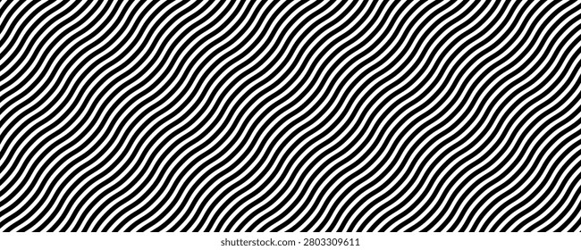 Wavy, billowy, flowing lines abstract pattern. Waving lines texture.