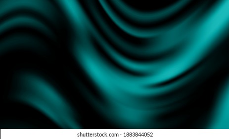Wavy black abstract background Stream of smooth, wavy, shapes. Modern cover template