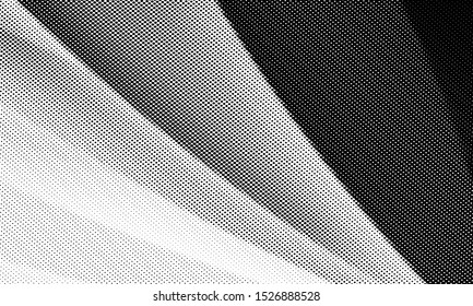 Wavy Black and white dotted pattern. Abstract on background with  
Halftone effect. Vector illustration. - Vector